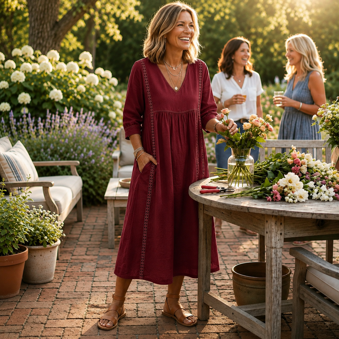 Carmen | Women's Lightweight Breathable Pocketed Maxi Dress