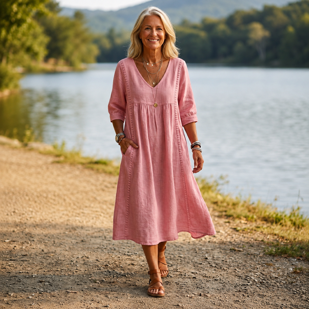 Carmen | Women's Lightweight Breathable Pocketed Maxi Dress