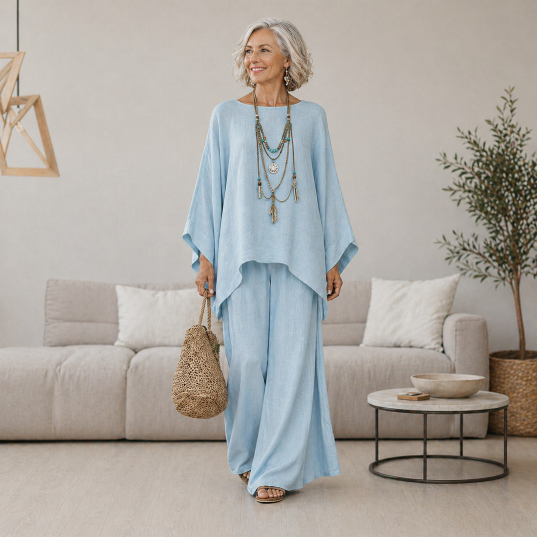 Celeste | Women's Flowing Wide-Leg Two-Piece Set