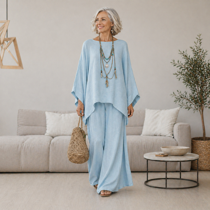 Celeste | Women's Flowing Wide-Leg Two-Piece Set