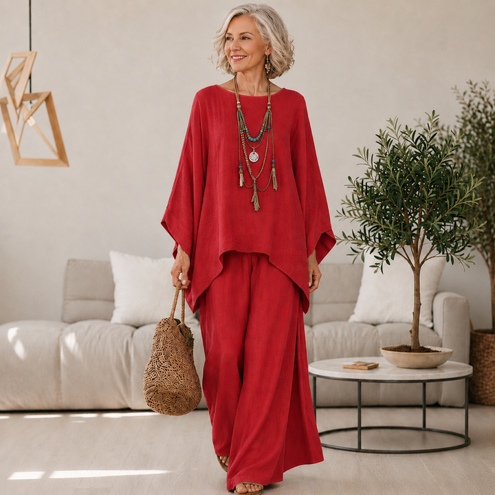 Celeste | Women's Flowing Wide-Leg Two-Piece Set