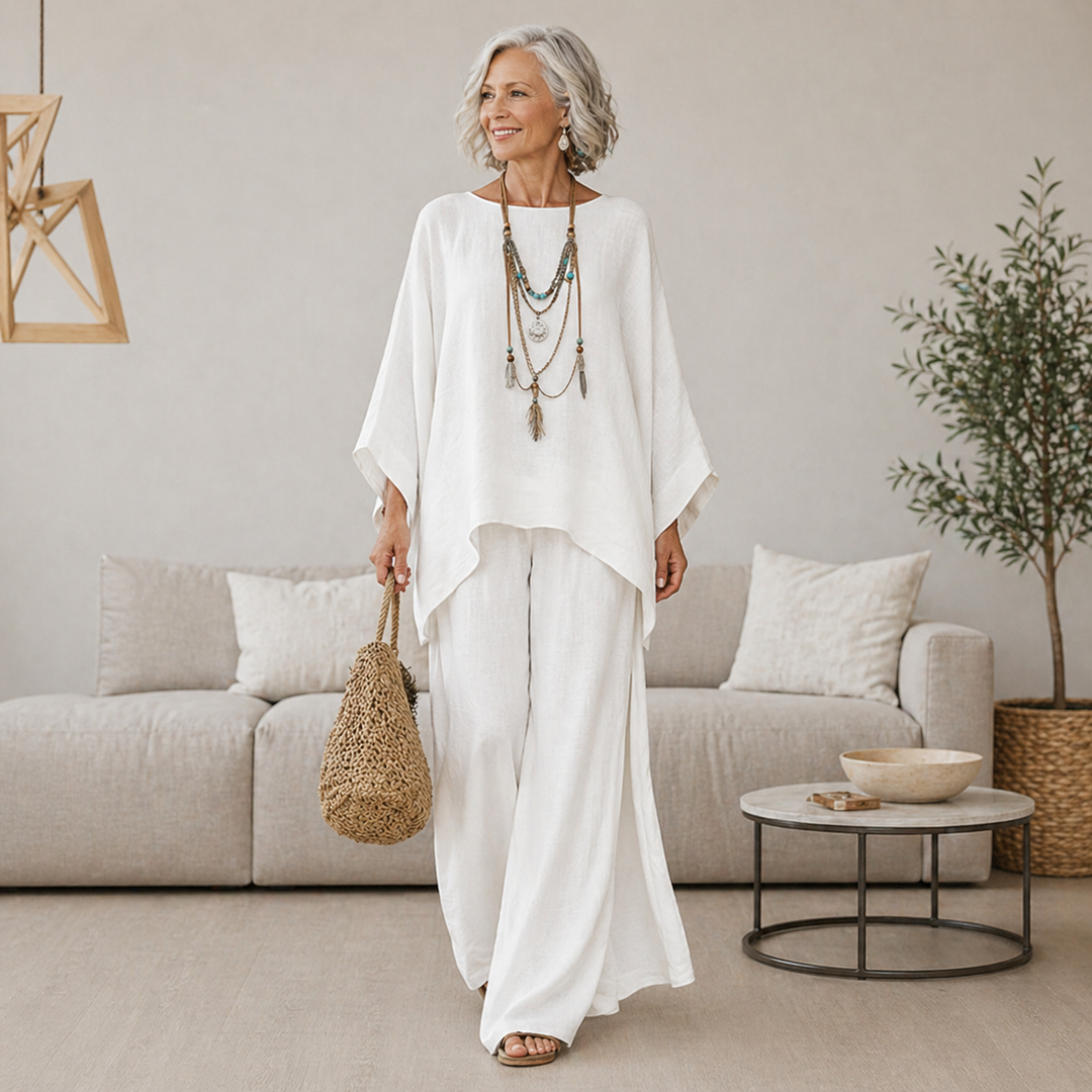 Celeste | Women's Flowing Wide-Leg Two-Piece Set