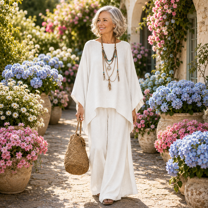 Celeste | Women's Flowing Wide-Leg Two-Piece Set