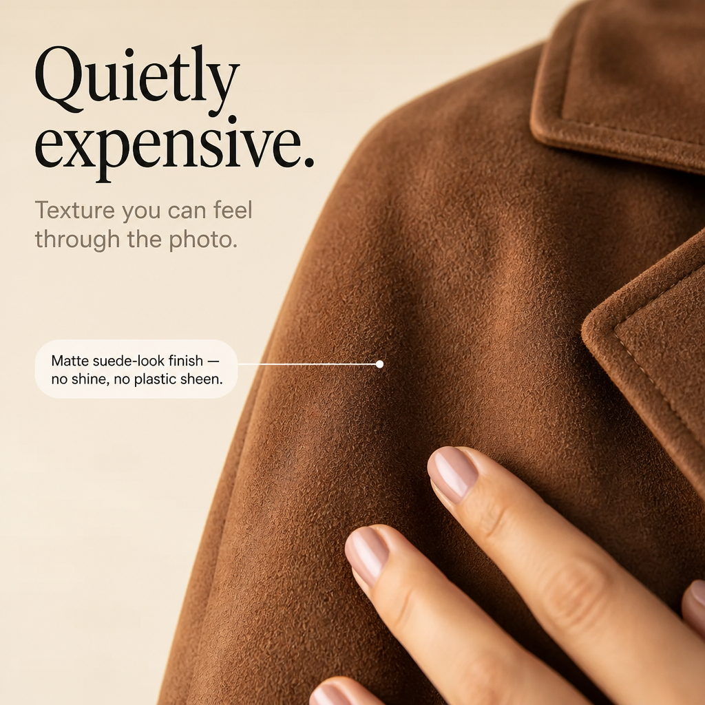 Thomasine | Women's Mid-Calf Coat with Patch Pockets and Notch Lapel
