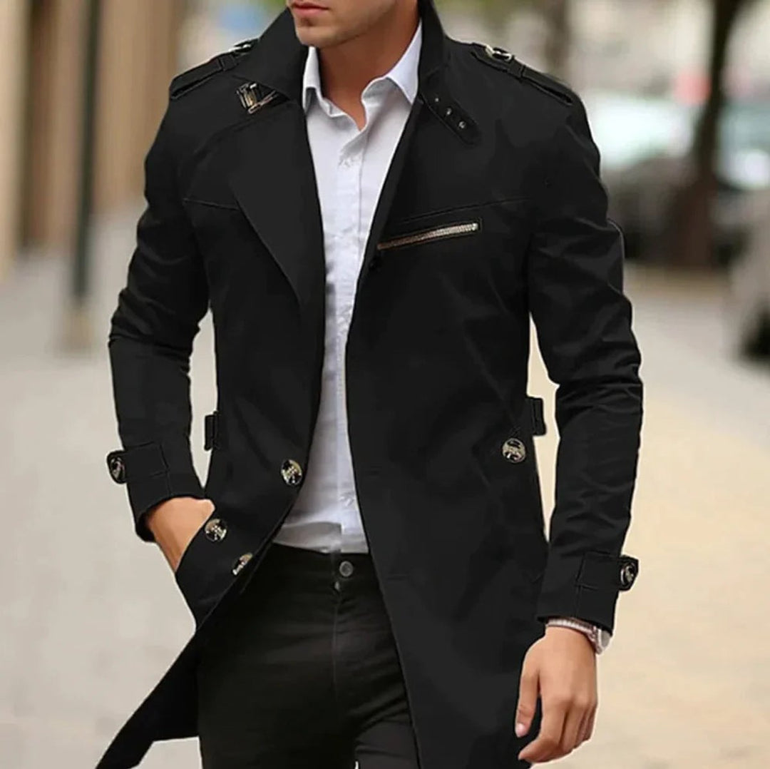 Cesaire | Men's Double-Breasted Trench Coat