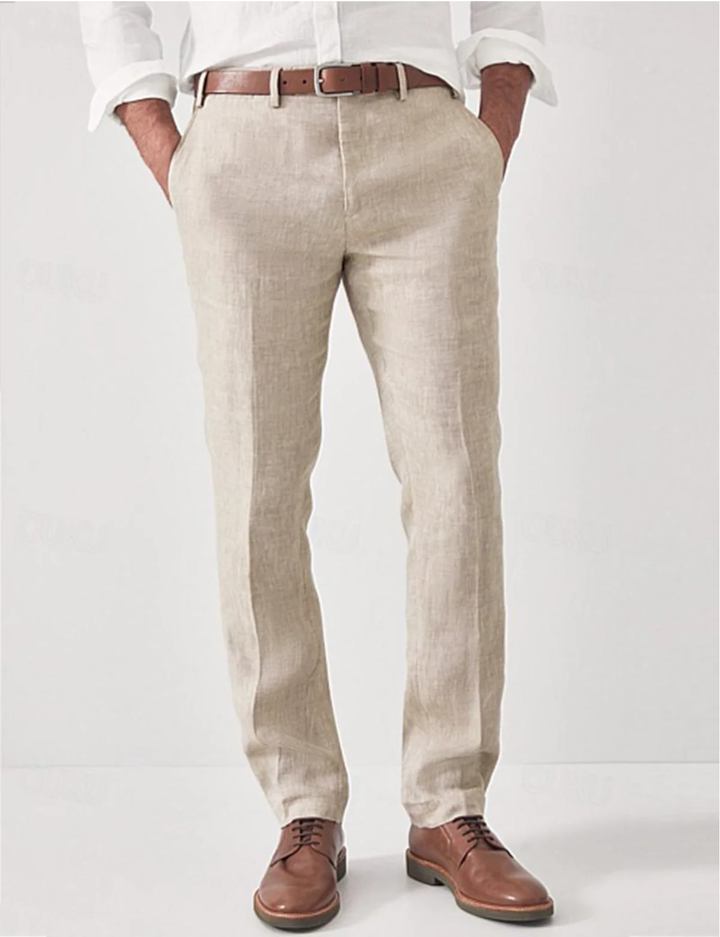 Chad | Men's Breezy Tailored Summer Linen Dress Pants