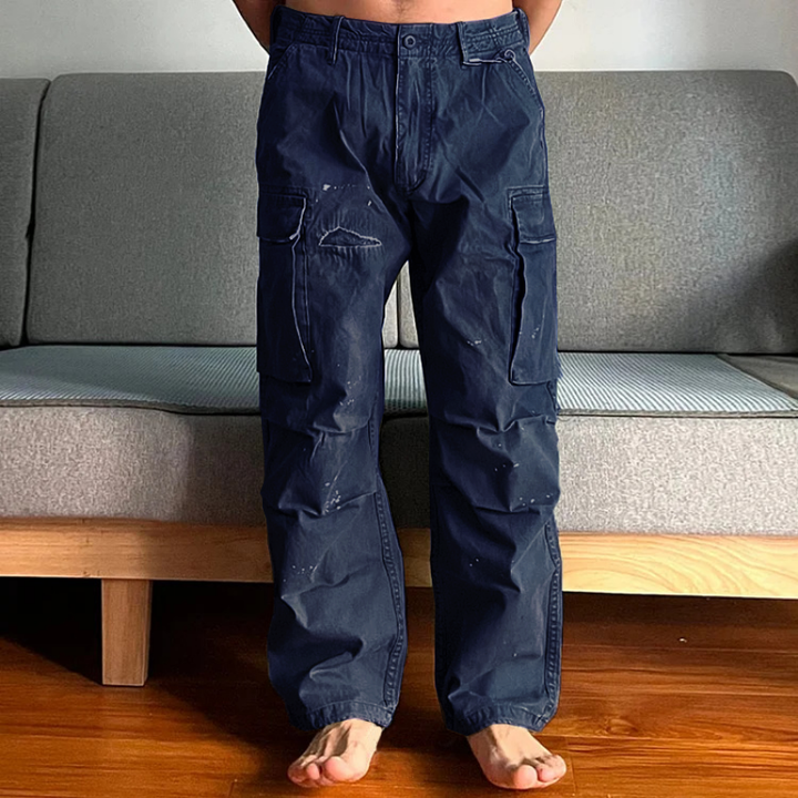 Chino | Men's Loose Fit Washed Cargo Utility Pants