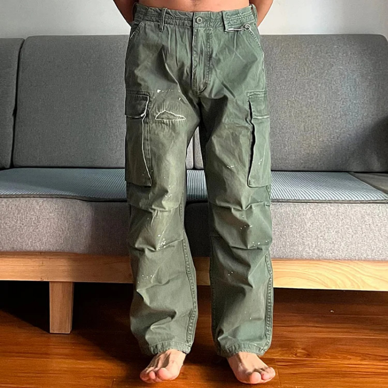 Chino | Men's Loose Fit Washed Cargo Utility Pants