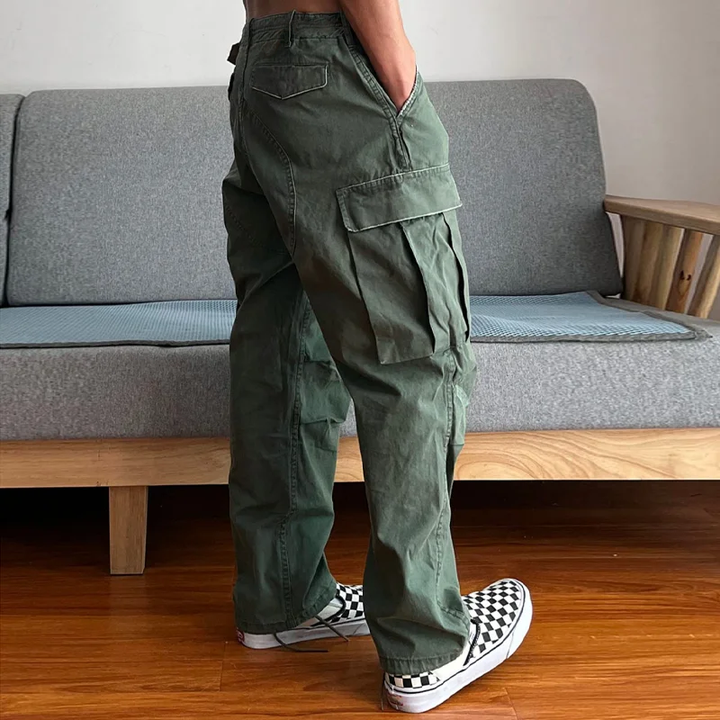 Chino | Men's Loose Fit Washed Cargo Utility Pants