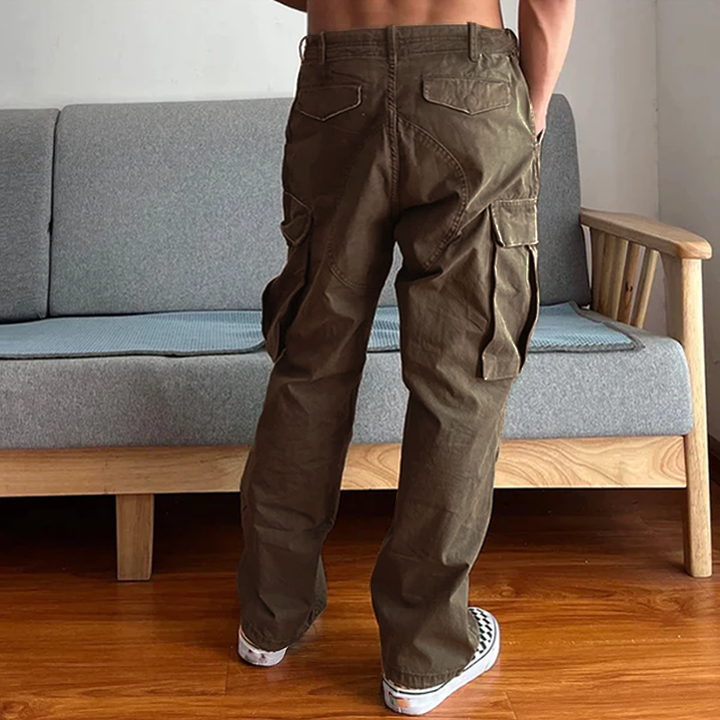 Chino | Men's Loose Fit Washed Cargo Utility Pants