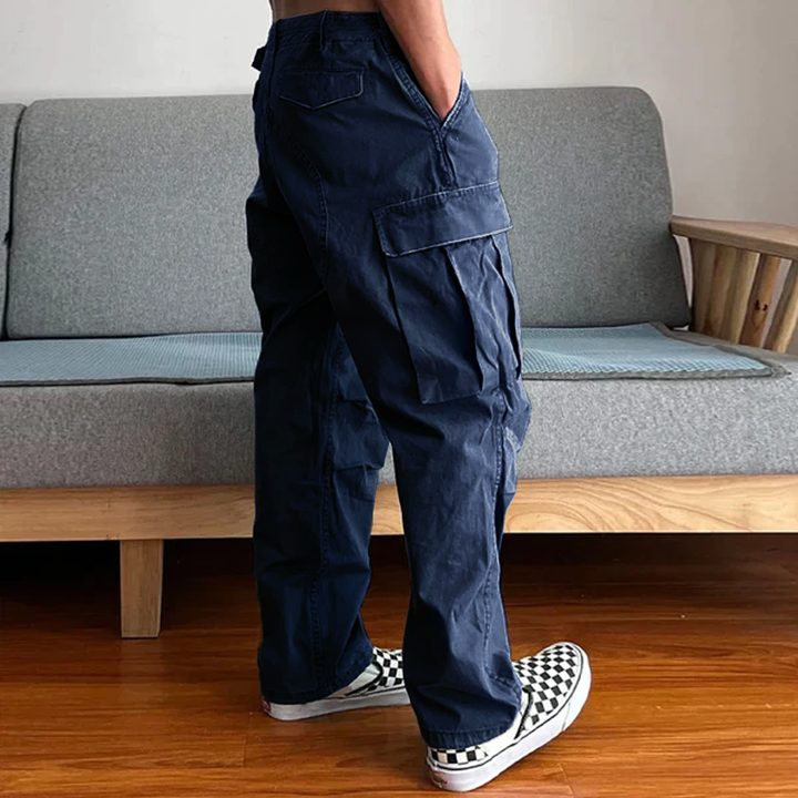 Chino | Men's Loose Fit Washed Cargo Utility Pants