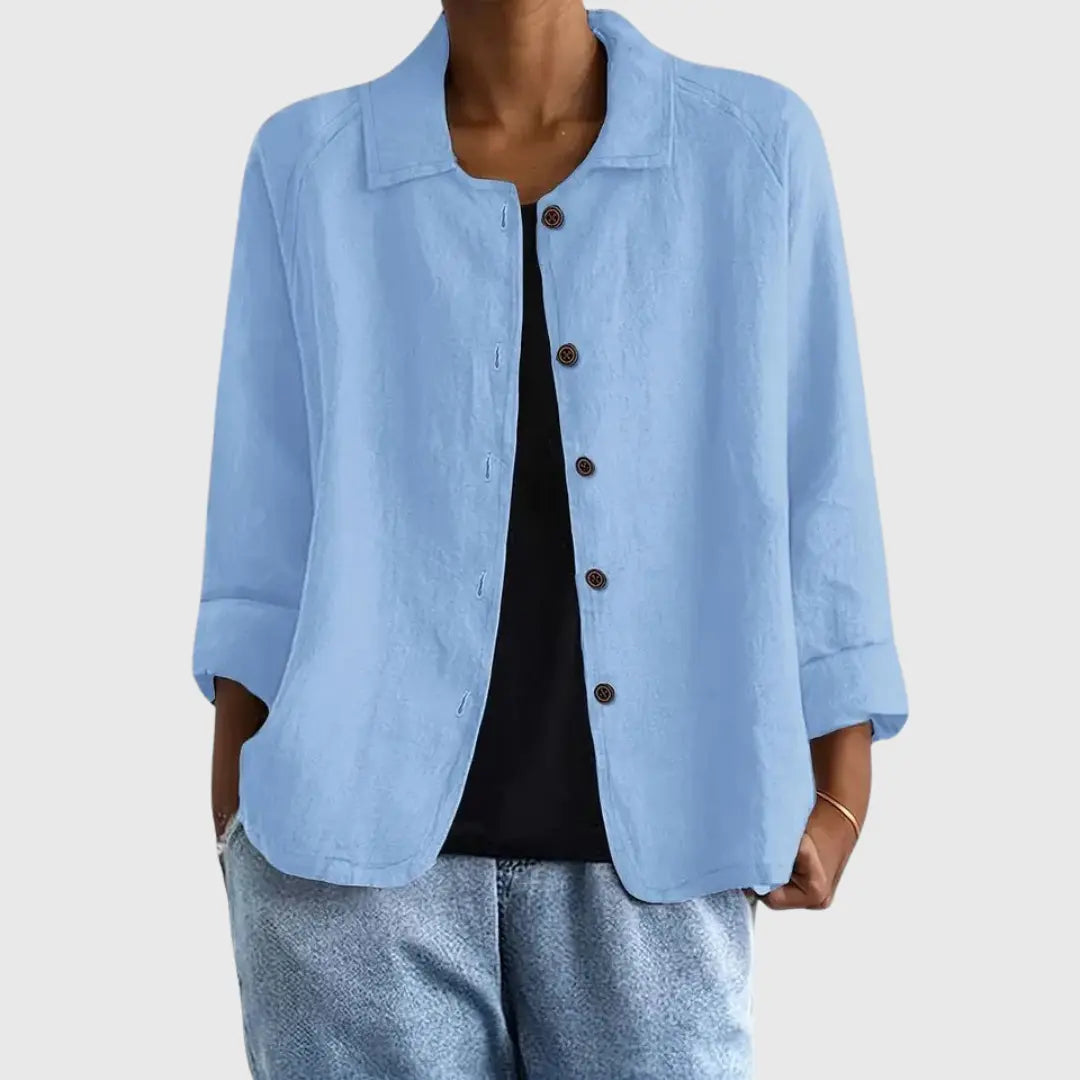 Claudine | Women's Classic Cotton Light Layering Top