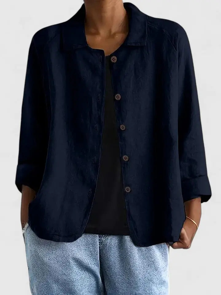 Claudine | Women's Classic Cotton Light Layering Top
