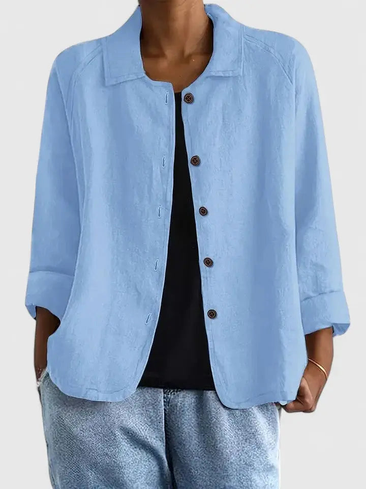 Claudine | Women's Classic Cotton Light Layering Top