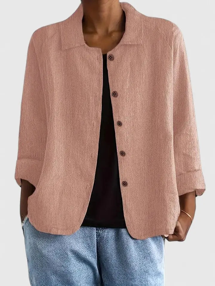 Claudine | Women's Classic Cotton Light Layering Top