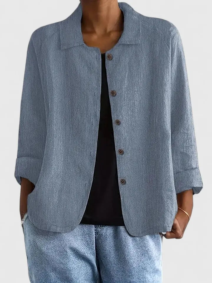 Claudine | Women's Classic Cotton Light Layering Top