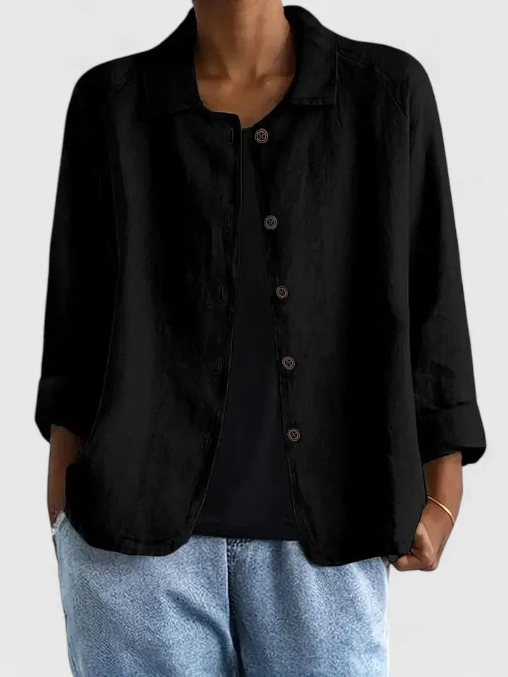 Claudine | Women's Classic Cotton Light Layering Top