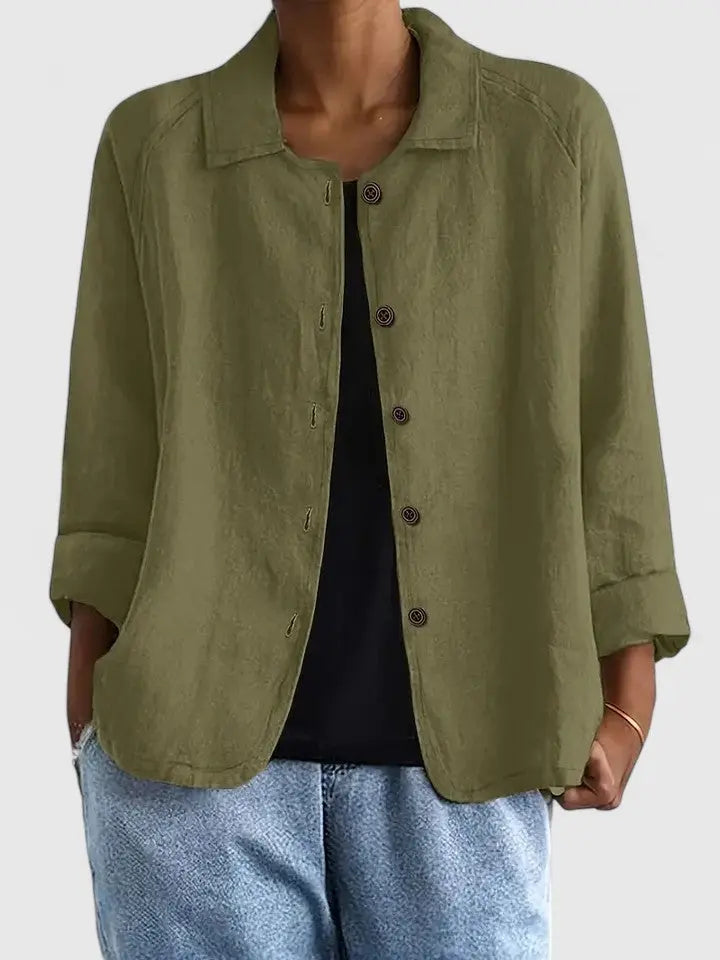 Claudine | Women's Classic Cotton Light Layering Top