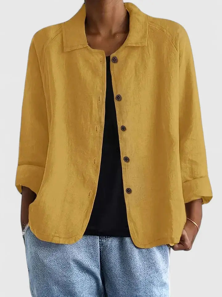 Claudine | Women's Classic Cotton Light Layering Top