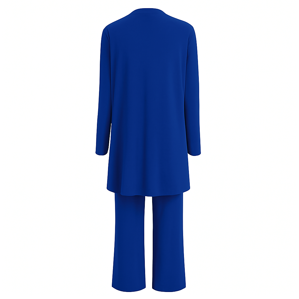 Clementine | Women's Clean-Line Draping Elegant Three-Piece Set