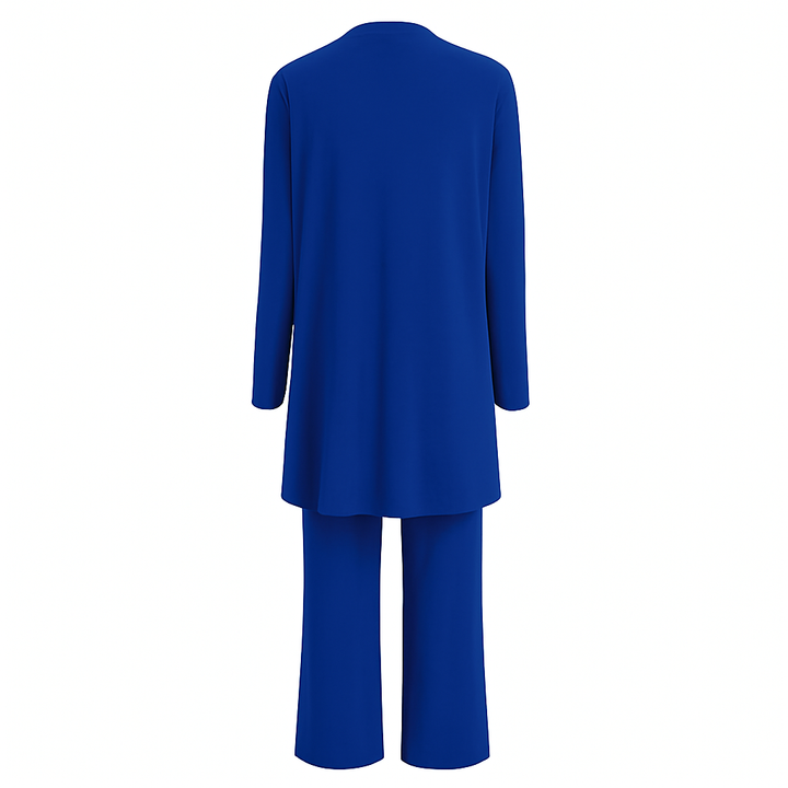 Clementine | Women's Clean-Line Draping Elegant Three-Piece Set
