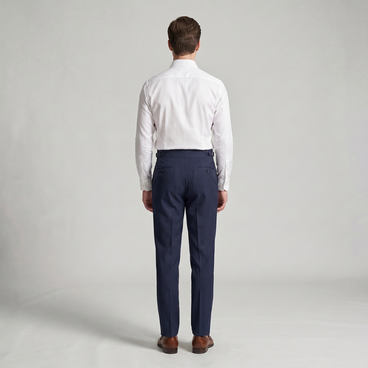 Clifford | Men's Double-Pleat High-Waist Tapered Trousers