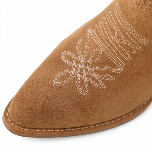 Radegonde | Women's Western Boots with Embroidered Shaft