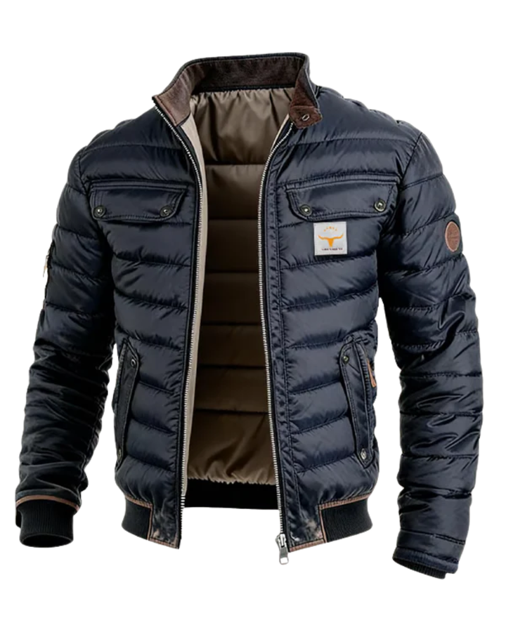 Clovis | Men's Quilted Puffer Bomber Jacket