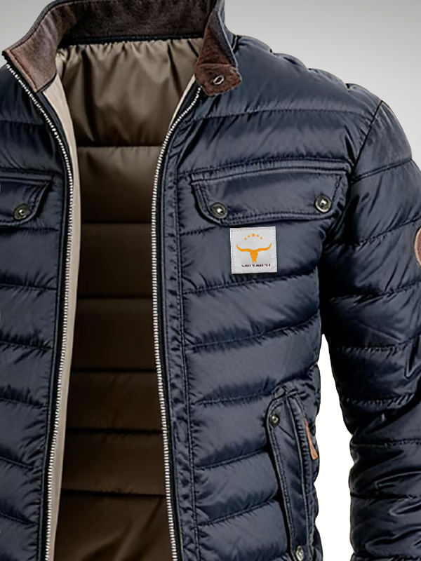 Clovis | Men's Quilted Puffer Bomber Jacket