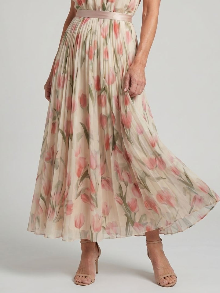 Coralie | Women's Halter Neck Floral Lightweight Midi Dress