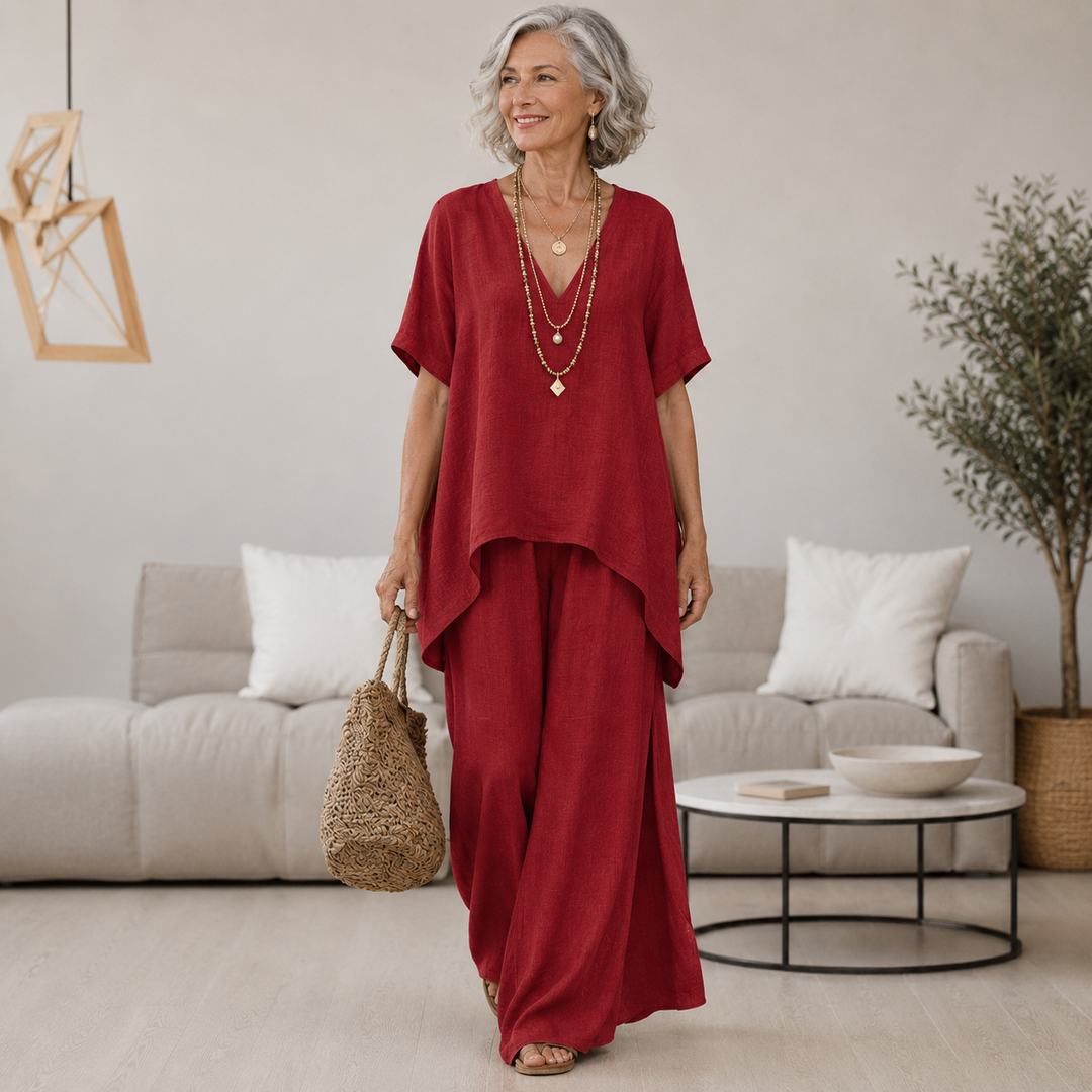 Cordelia | Women's Flowy Lightweight Two-Piece Set