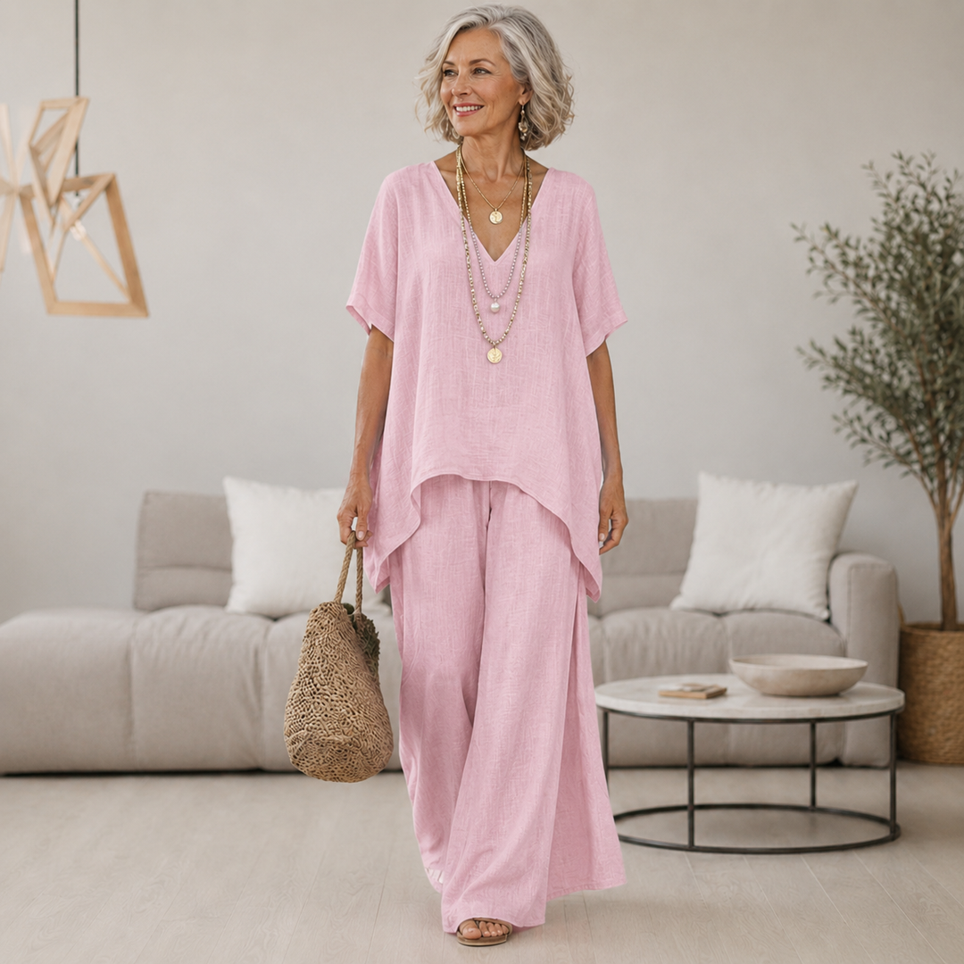 Cordelia | Women's Flowy Lightweight Two-Piece Set