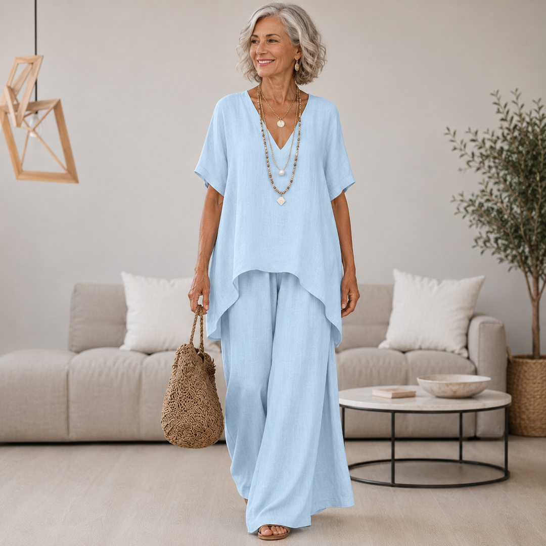 Cordelia | Women's Flowy Lightweight Two-Piece Set