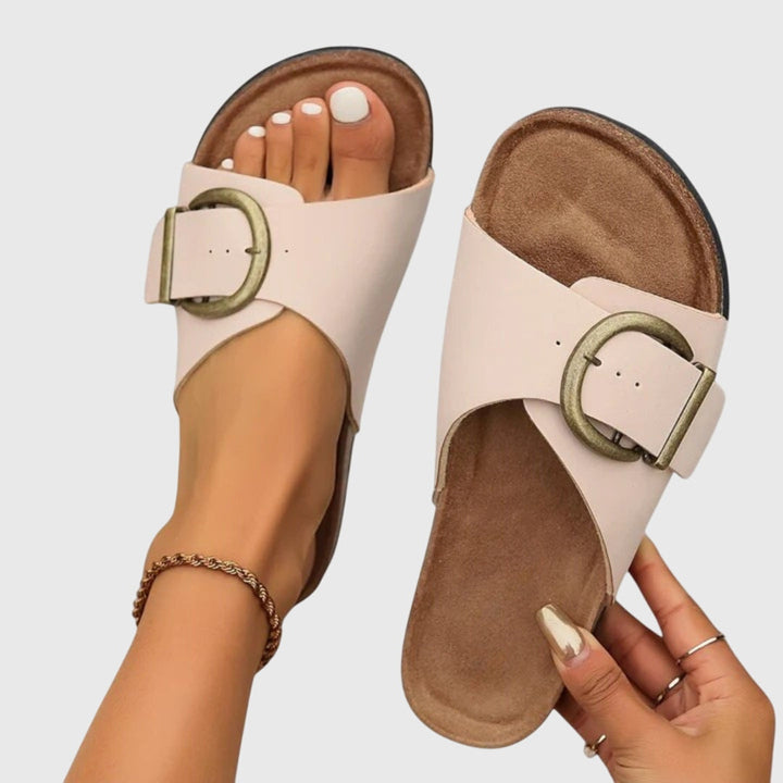 Cordelia | Women's Soft-Upper Metal Buckle Comfort Sandals