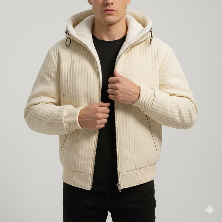 Cormac | Men's Quilted Borg-Lined Hoodie