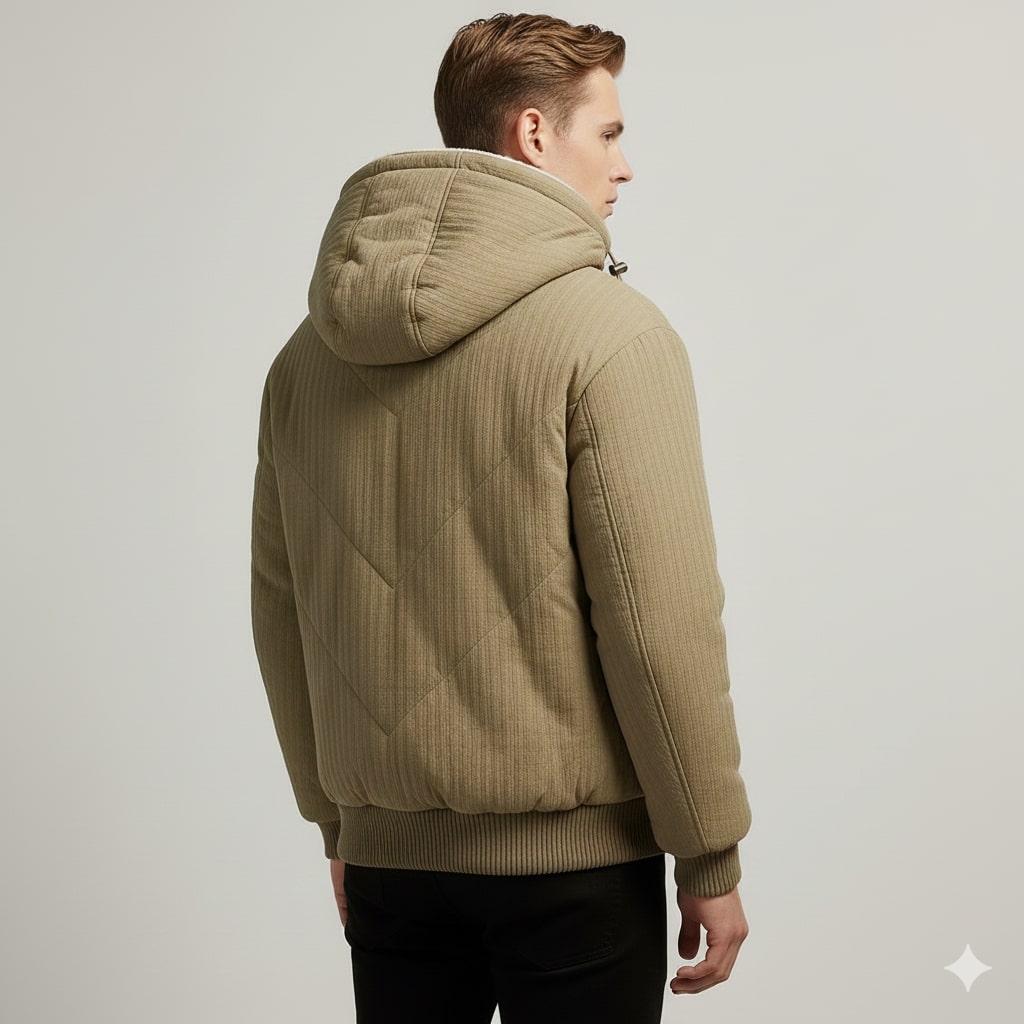 Cormac | Men's Quilted Borg-Lined Hoodie