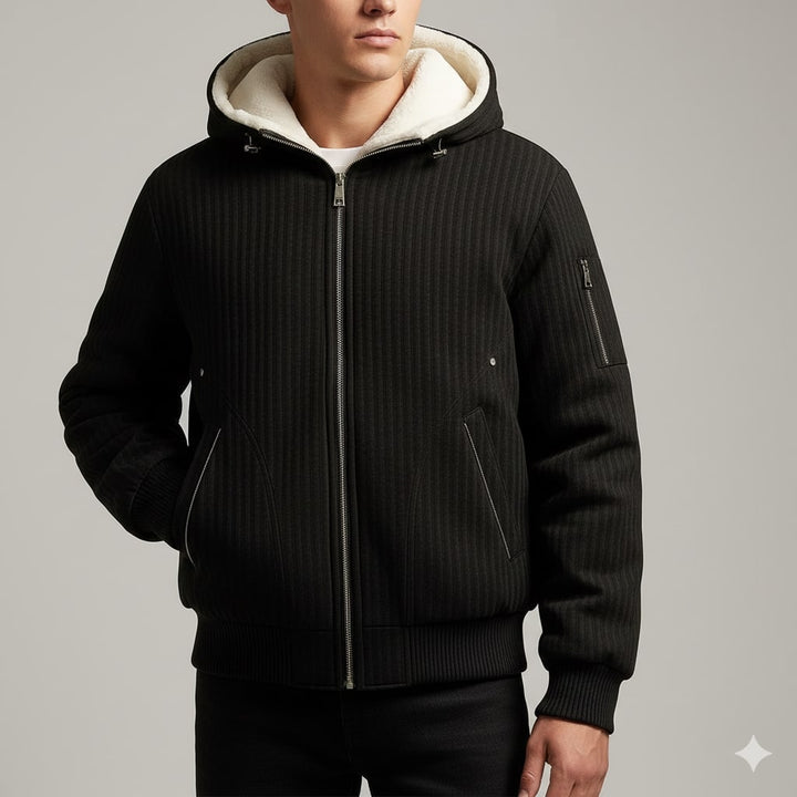 Cormac | Men's Quilted Borg-Lined Hoodie