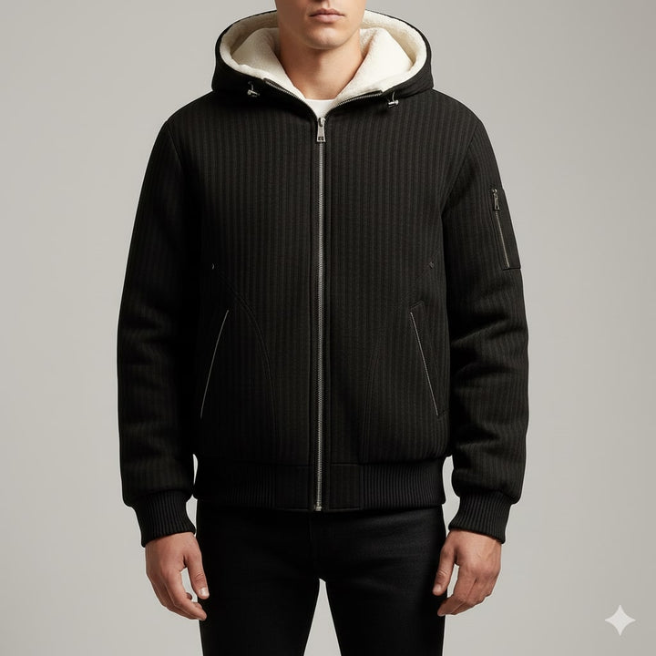 Cormac | Men's Quilted Borg-Lined Hoodie