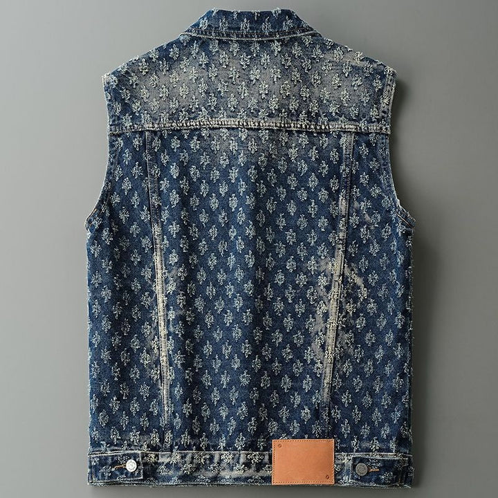Cosme | Men's Patterned Utility Vest