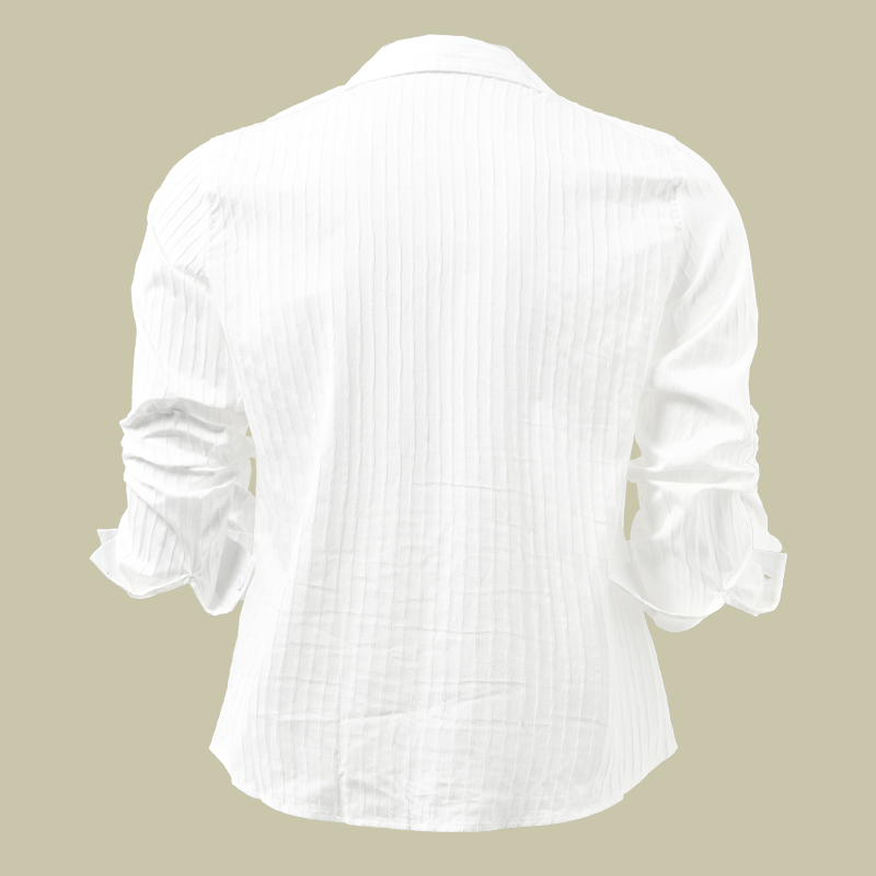 Cullen | Men's Striped Faux Two-Piece Linen Blend Shirt
