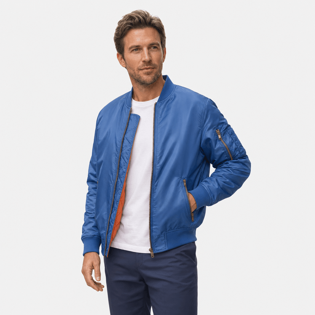 Cuthbert | Men's Flight Bomber with Sleeve Pocket