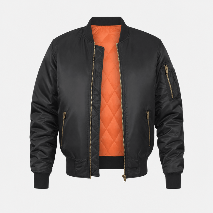 Cuthbert | Men's Flight Bomber with Sleeve Pocket