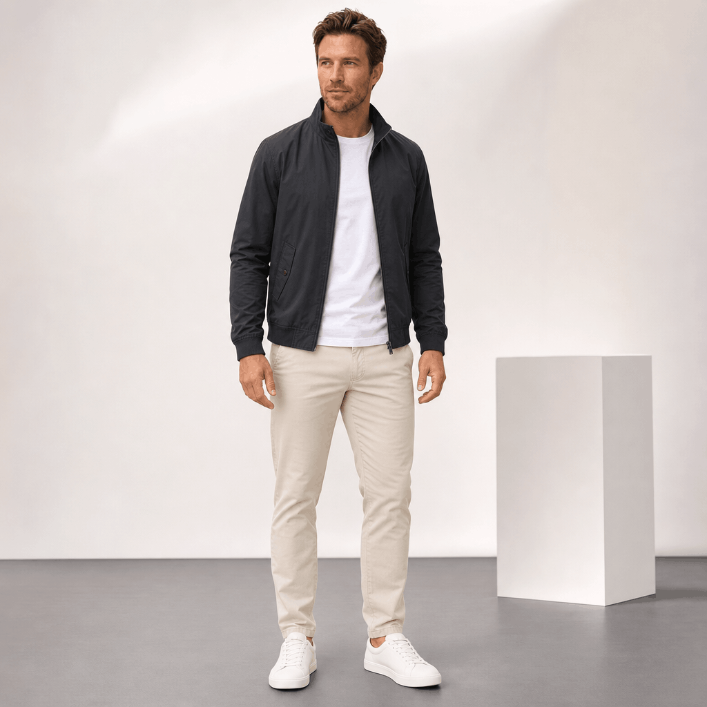 Cuthbert | Men's Flight Bomber with Sleeve Pocket