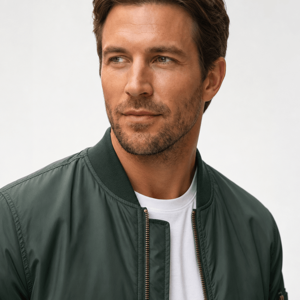 Cuthbert | Men's Flight Bomber with Sleeve Pocket
