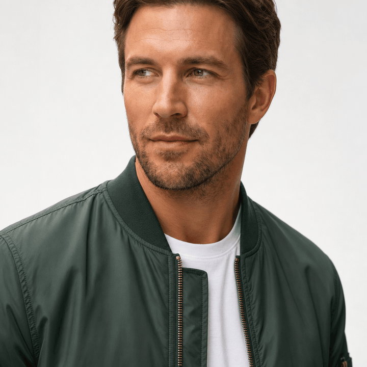 Cuthbert | Men's Flight Bomber with Sleeve Pocket