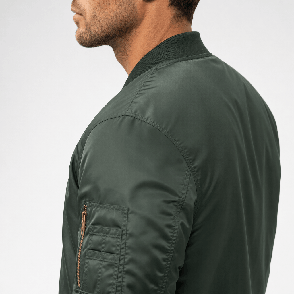 Cuthbert | Men's Flight Bomber with Sleeve Pocket