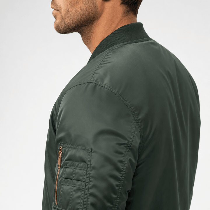 Cuthbert | Men's Flight Bomber with Sleeve Pocket