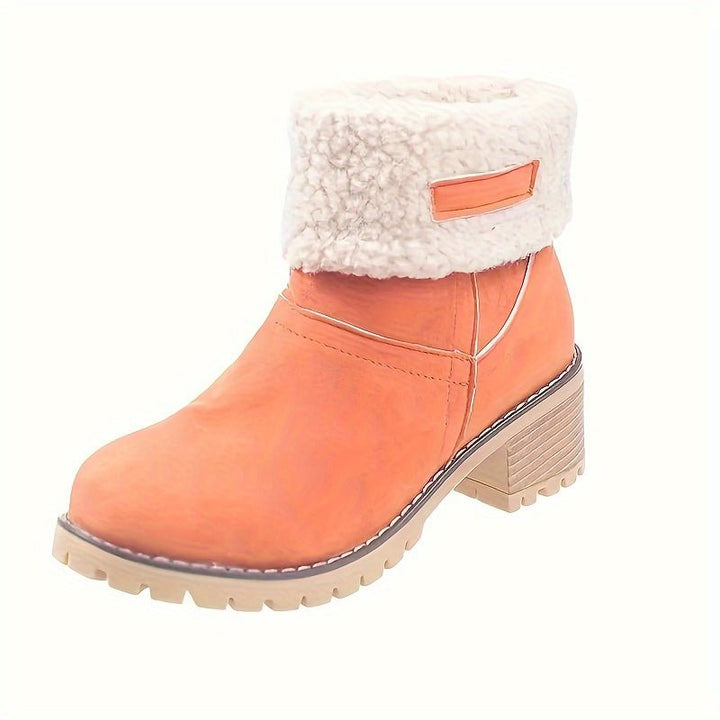 Leocadie | Women's Mid-Calf Boots with Fold-Over Cuff