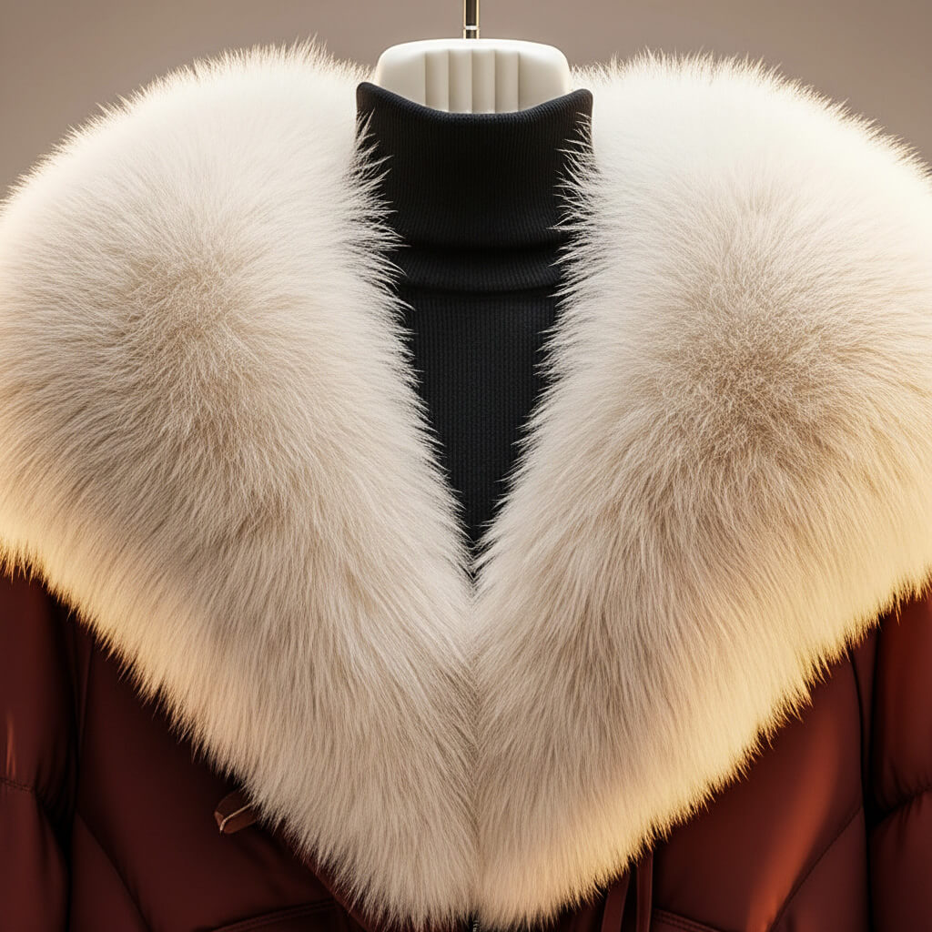 Honorine | Women's Cropped Puffer Jacket with Oversized Statement Collar