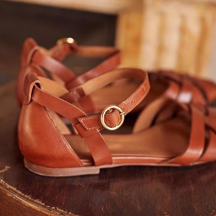 Sophia | Strappy Flat Sandals